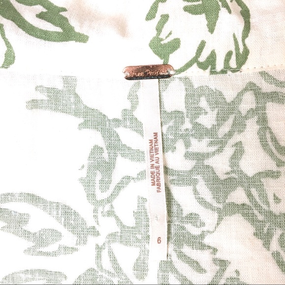 Free People A Thing Called Love Linen Floral Mini Dress - Picture 12 of 14